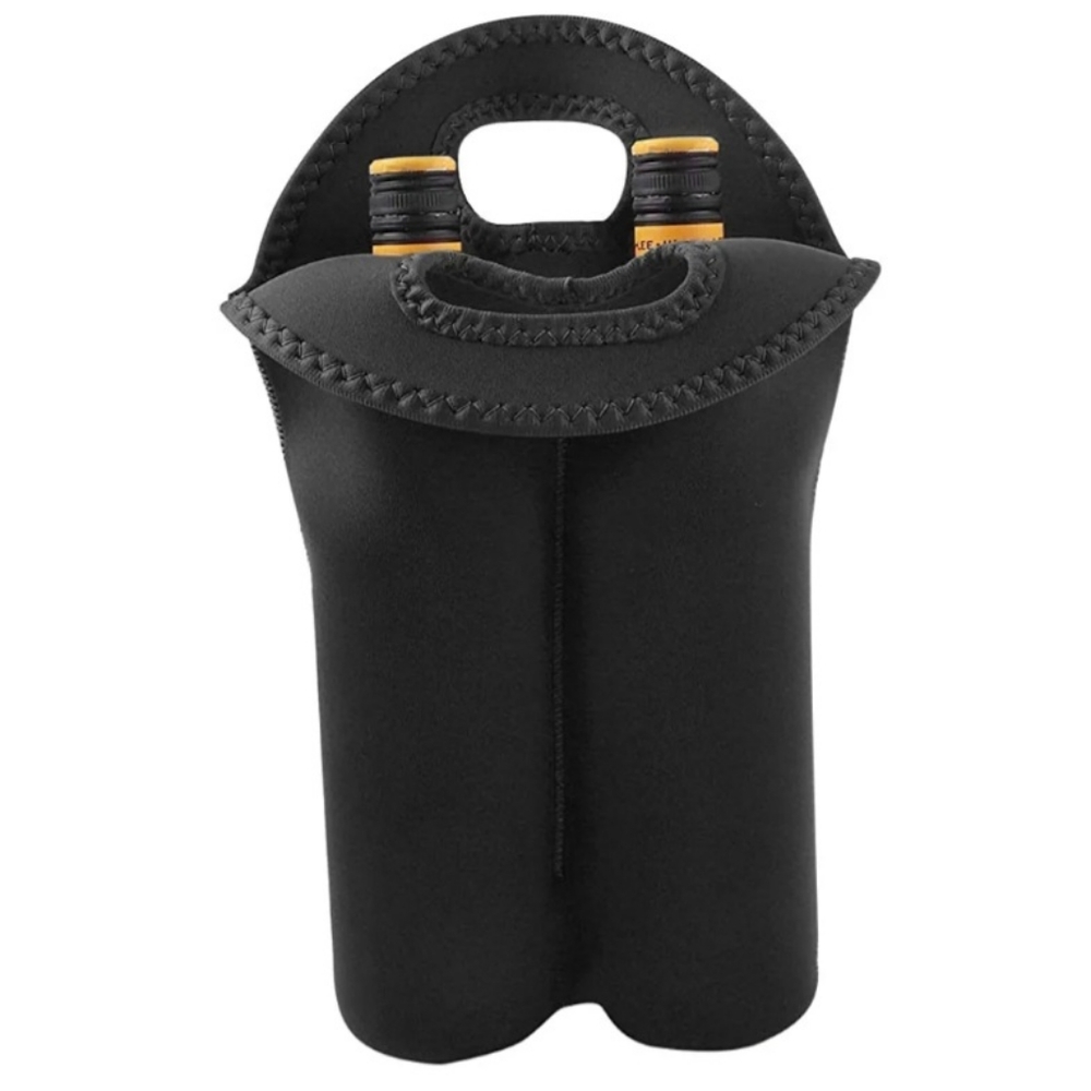 Double compartment wine/bottle tote bag - Picture 2 of 4